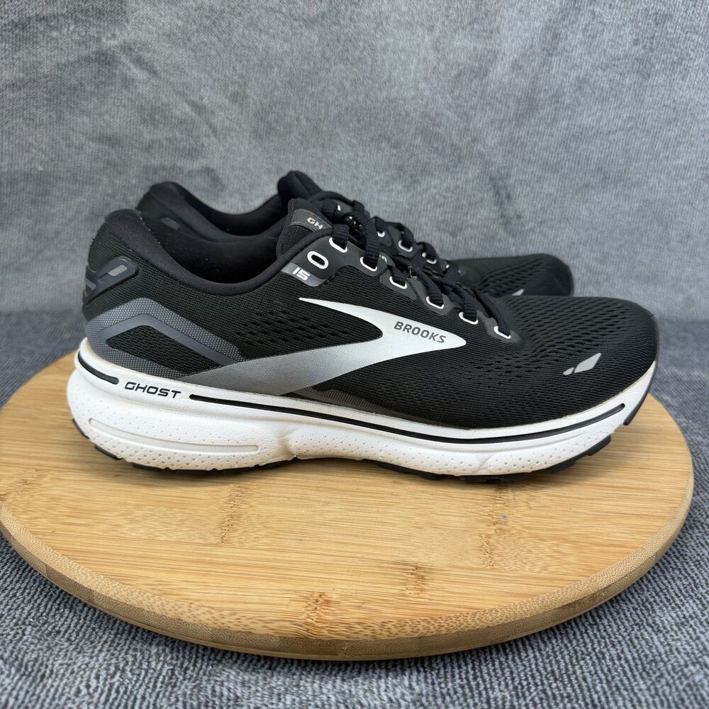 Brooks Ghost 15 Shoe Womens Size 8 Black Running Sneakers 1203801B012 No Insoles